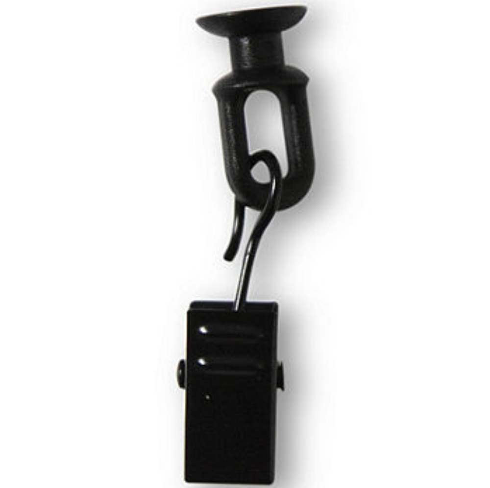 NEW Curtain/Drapery 28 Clips with Hooks Black